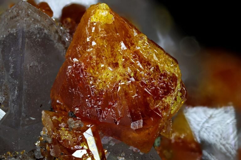 MMS 55 Wulfenite, Quartz, Fluorite, Melissa Mine, Silver Mining District, La Paz County, Arizona, USA