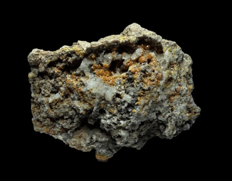 MMS 45-10 Mimetite, Dry Gill Mine, Caldbeck Fells, Cumbria, England, UK
