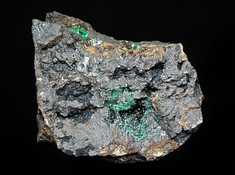 MMS 61 P459 Pseudomalachite, Malachite Spring Creek, Wilmington, South Australia