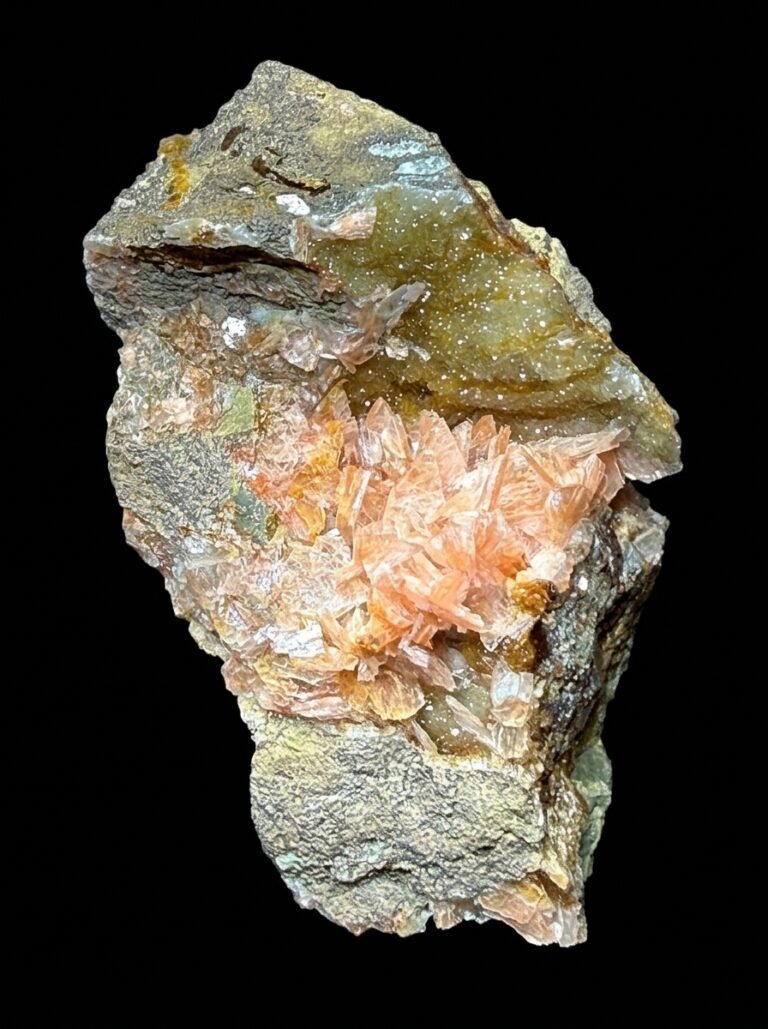 MMS 61 P489 Heulandite Tambar Springs, New South Wales