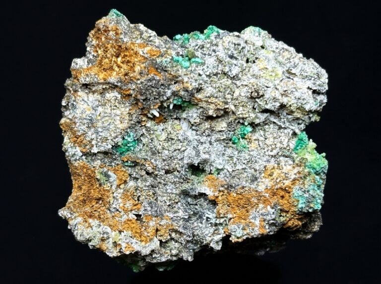 SOLD MMS 61 P490 Smithsonite, Cerussite, Malachite Block 14 Open Cut, Broken Hill, New South Wales